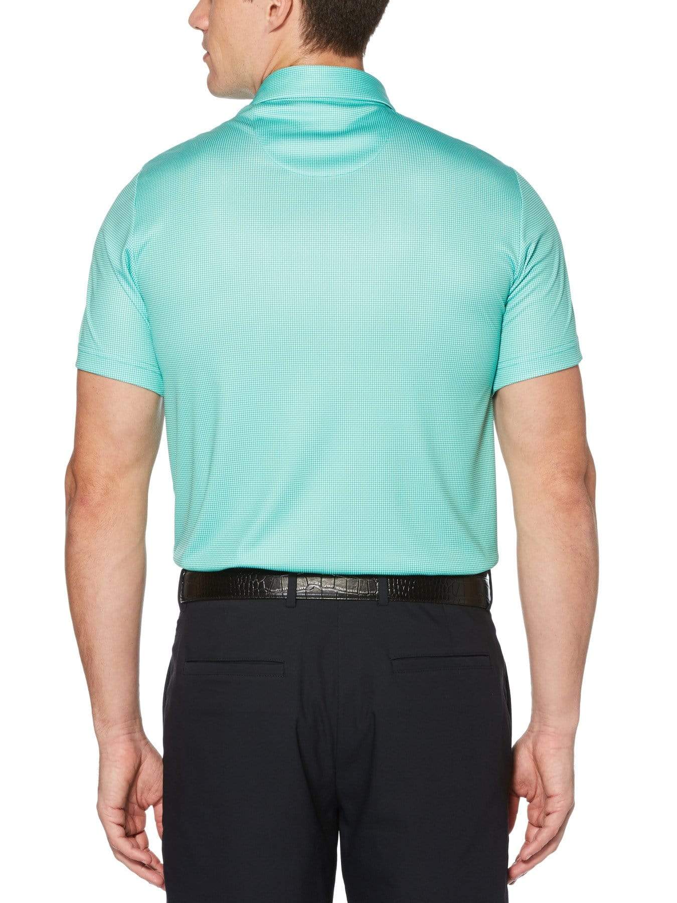 Men's Printed Mini Gingham Polo - Image 2