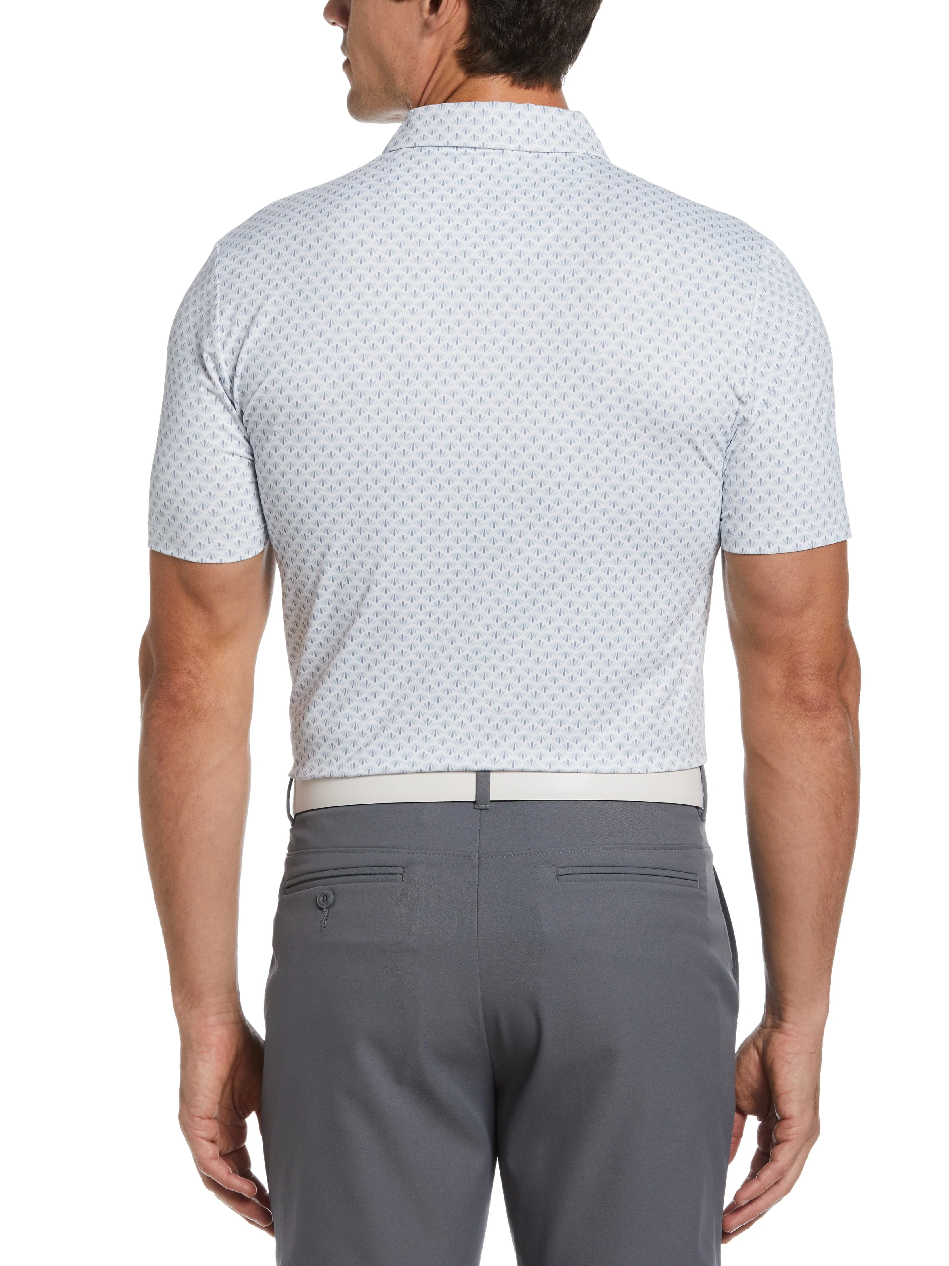 Men's Retro Geo Print Golf Polo - Image 2