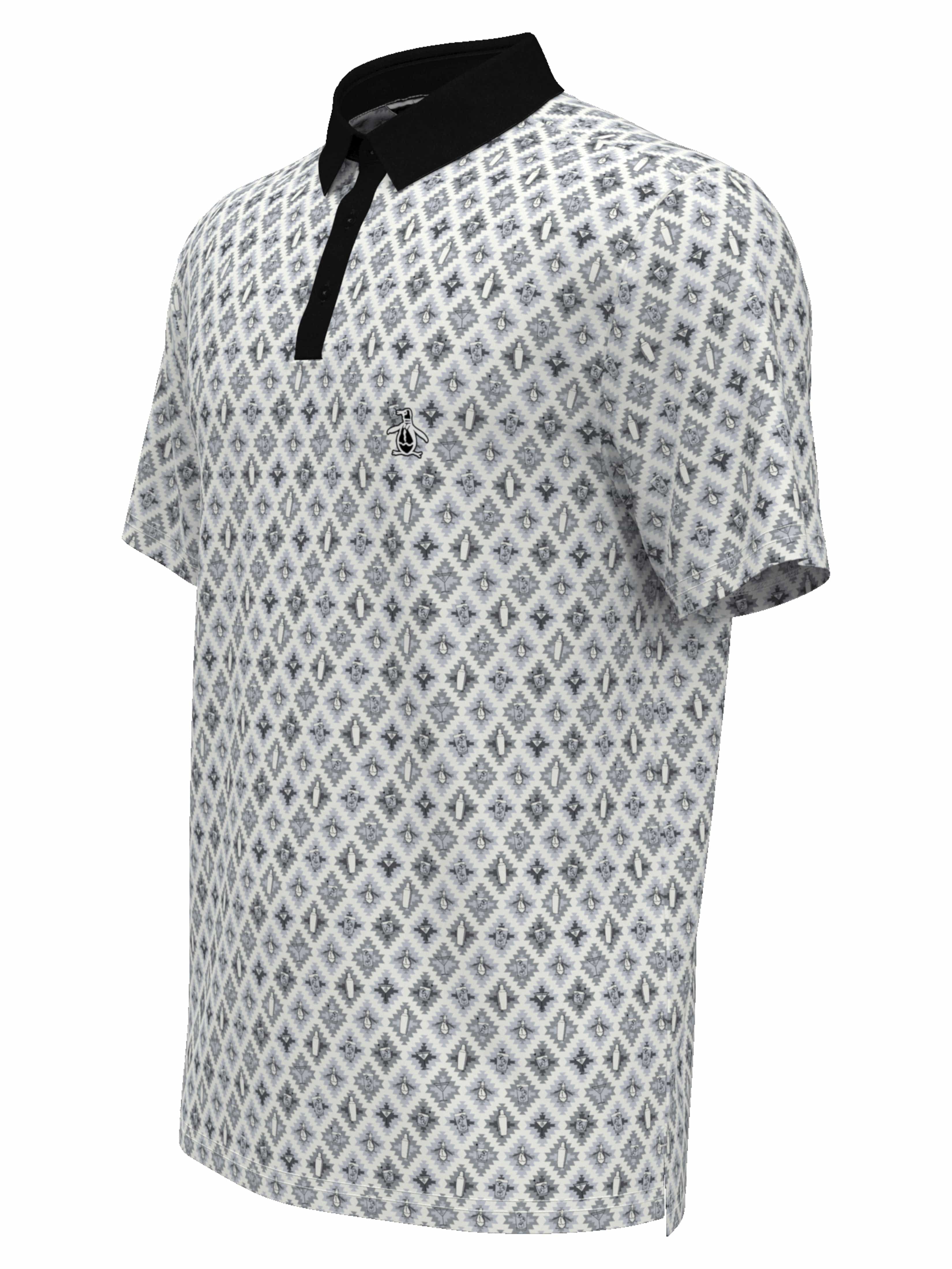 Men's Short Sleeve All-Over Atomic Cocktail Print - Image 3