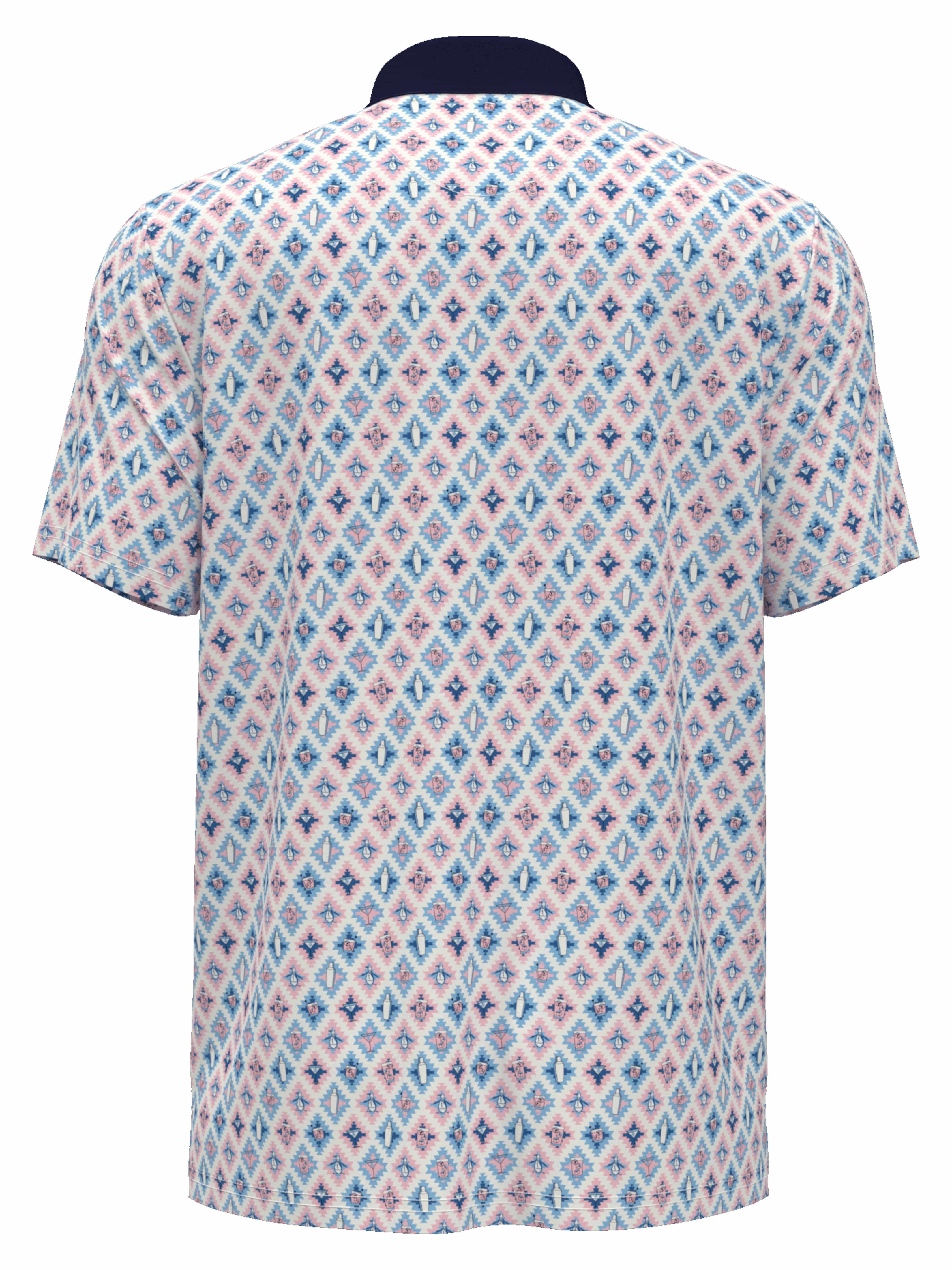 Men's Short Sleeve All-Over Atomic Cocktail Print - Image 2