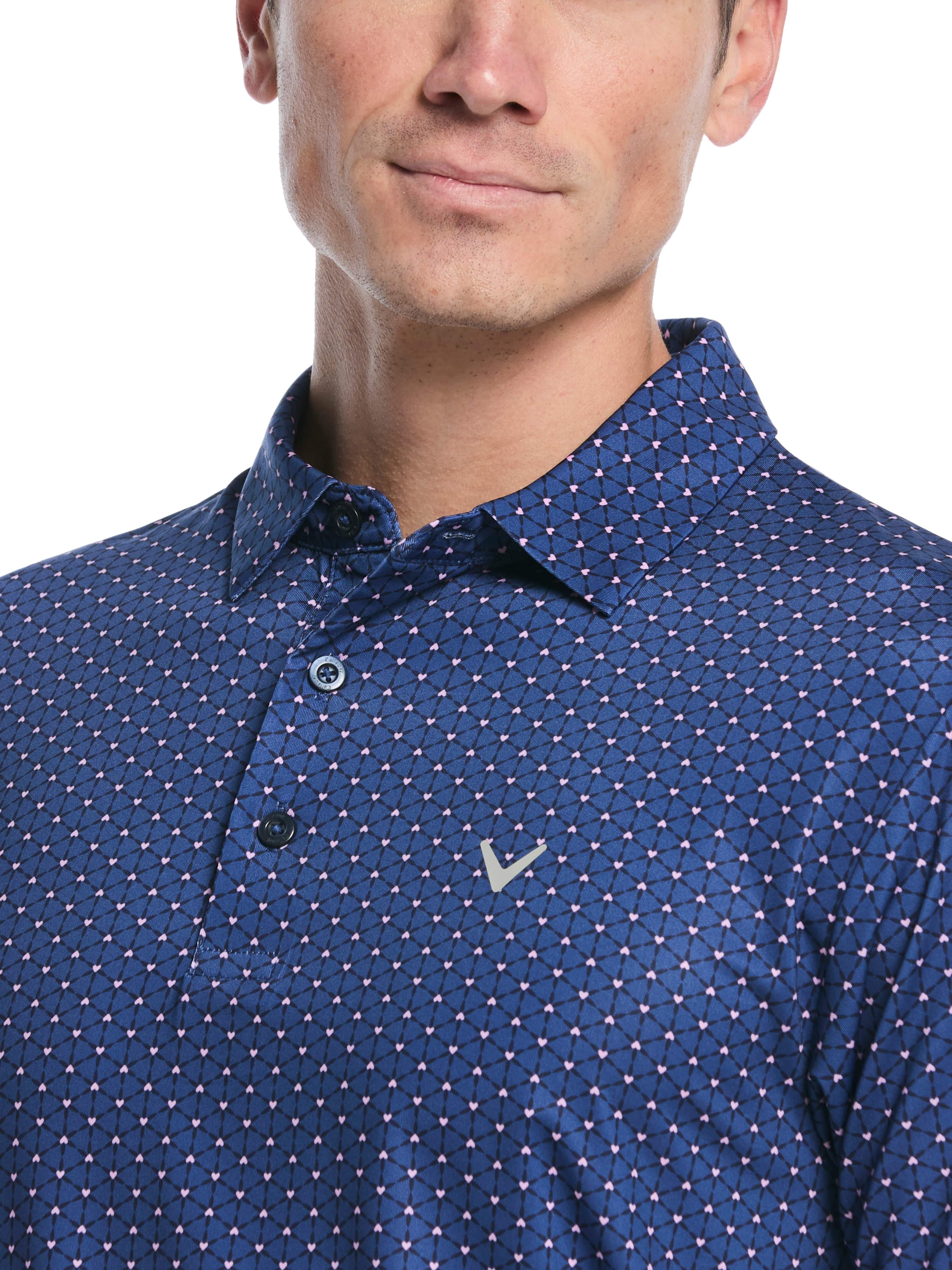 Men's Regimental V-Day Print Polo - Image 3