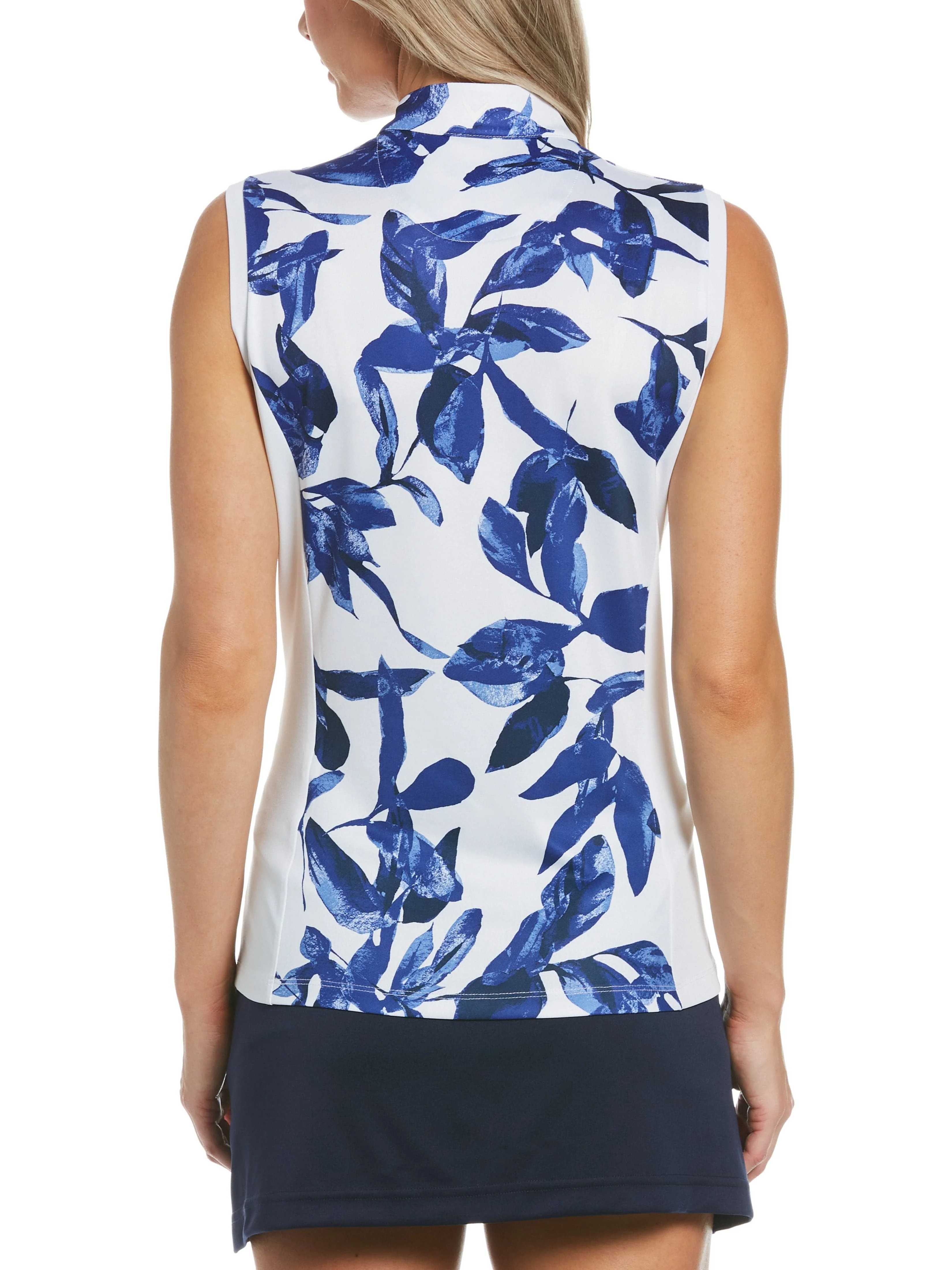 Women's Soft Focus Floral Print Golf Polo - Image 2