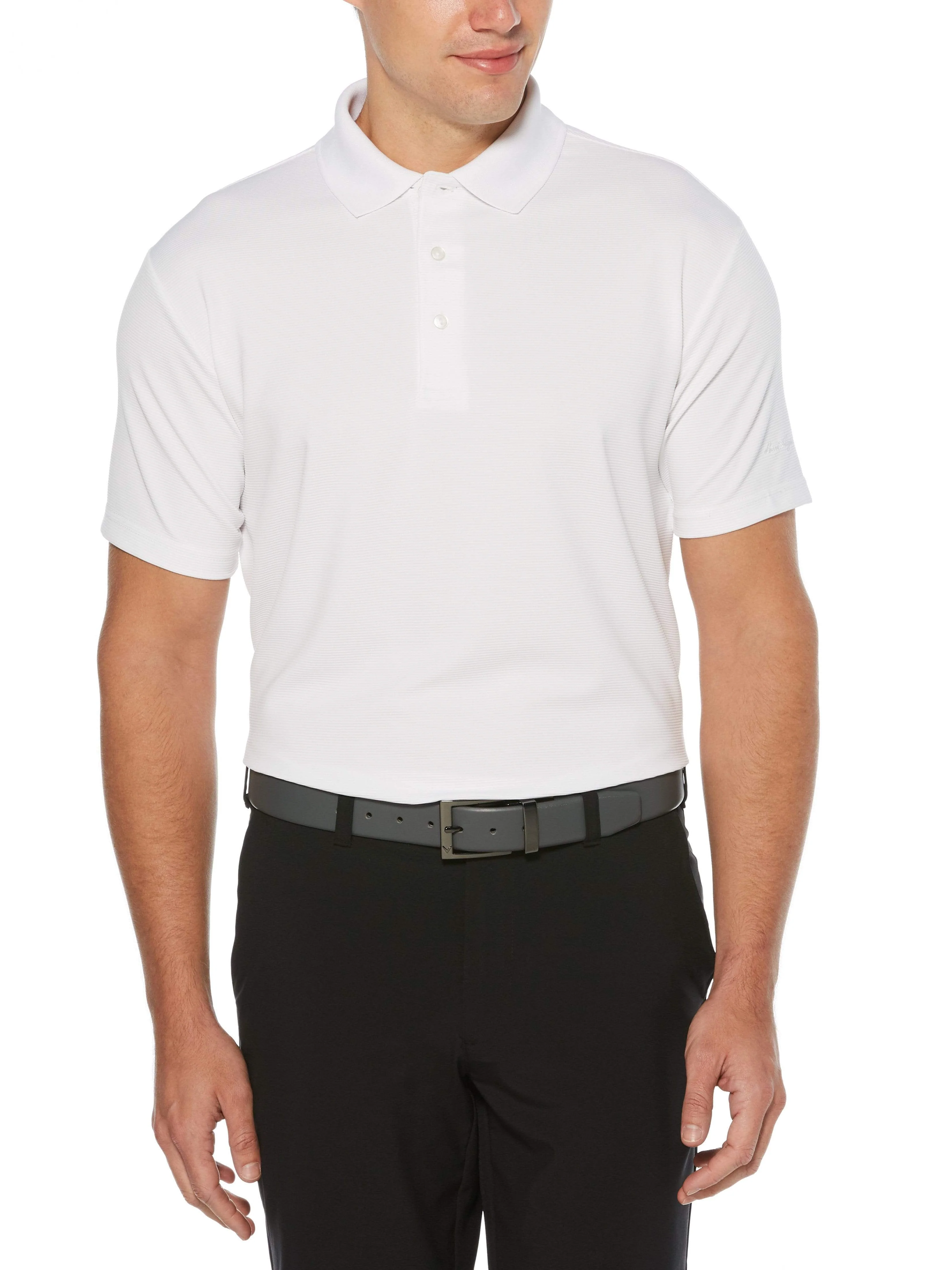 Men's Solid Ottoman Polo