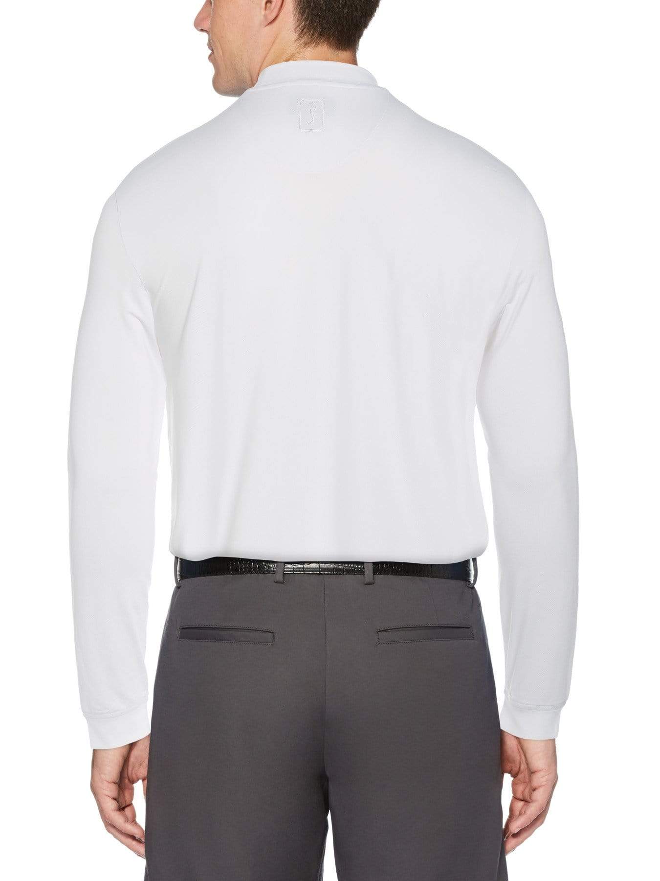 Men's Heather Ventilated Mock Neck Shirt - Image 2