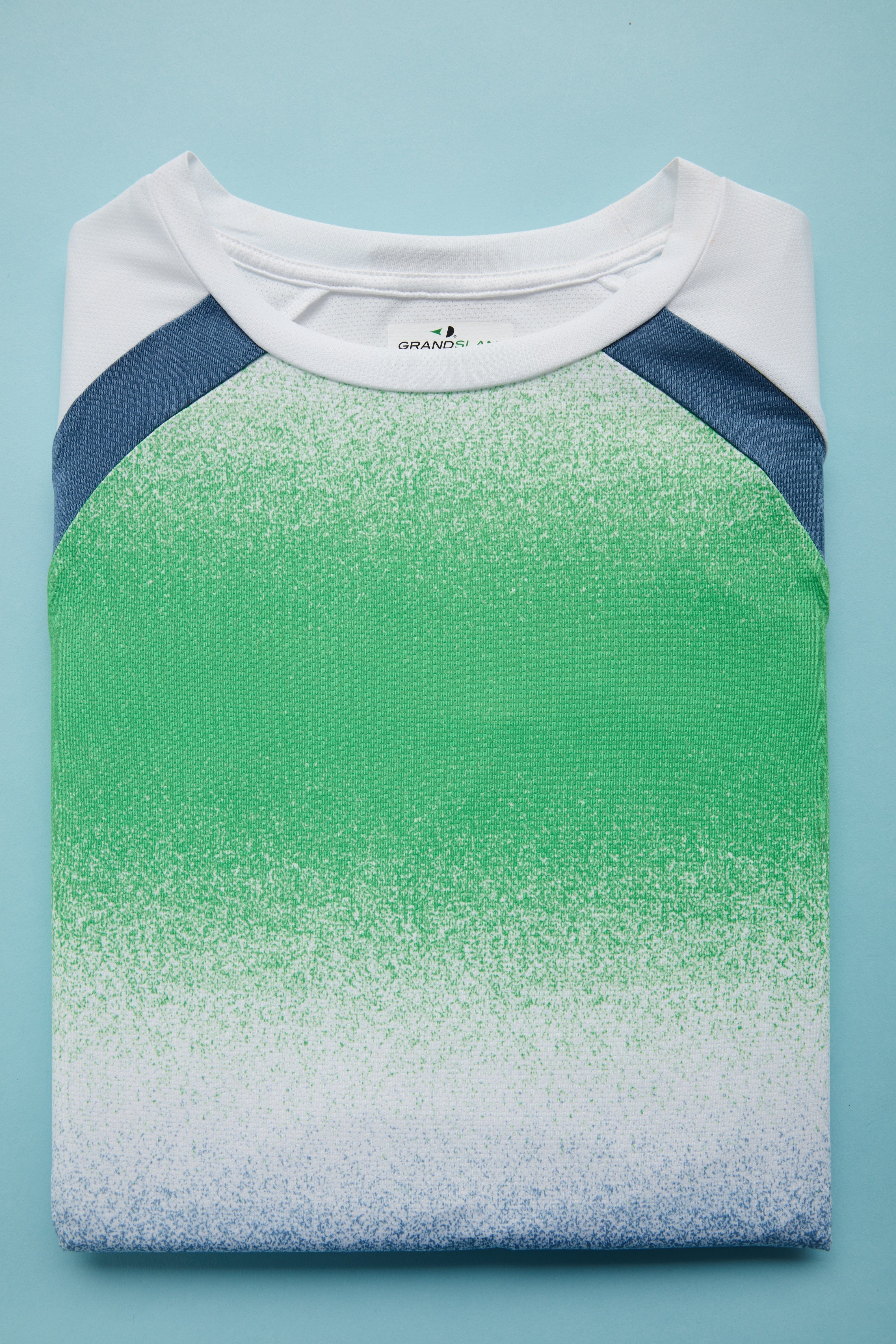 Men's Spray Gradient Printed Tennis Tee - Image 3