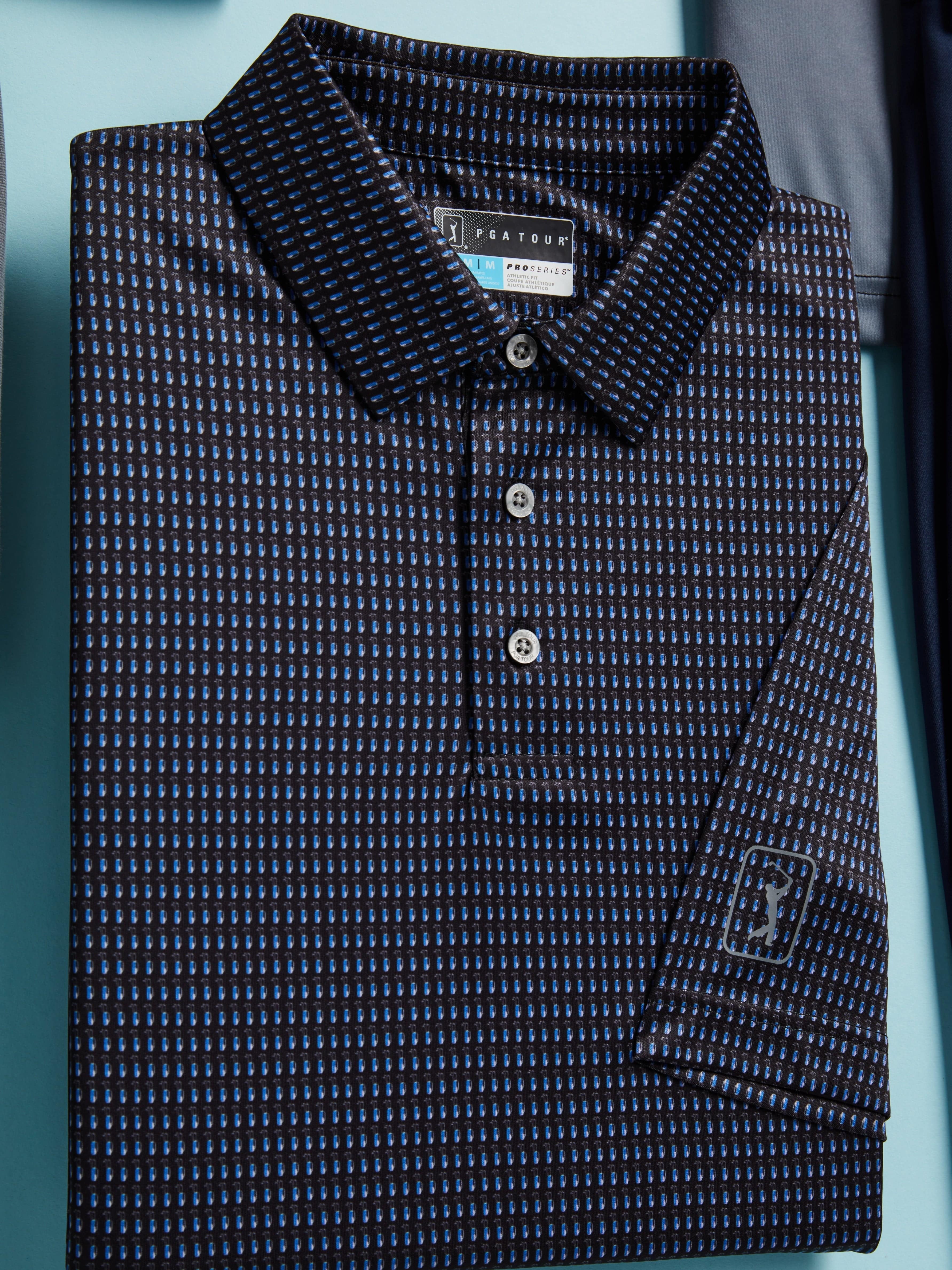 Men's Micro Conversational Print Golf Polo - Image 3