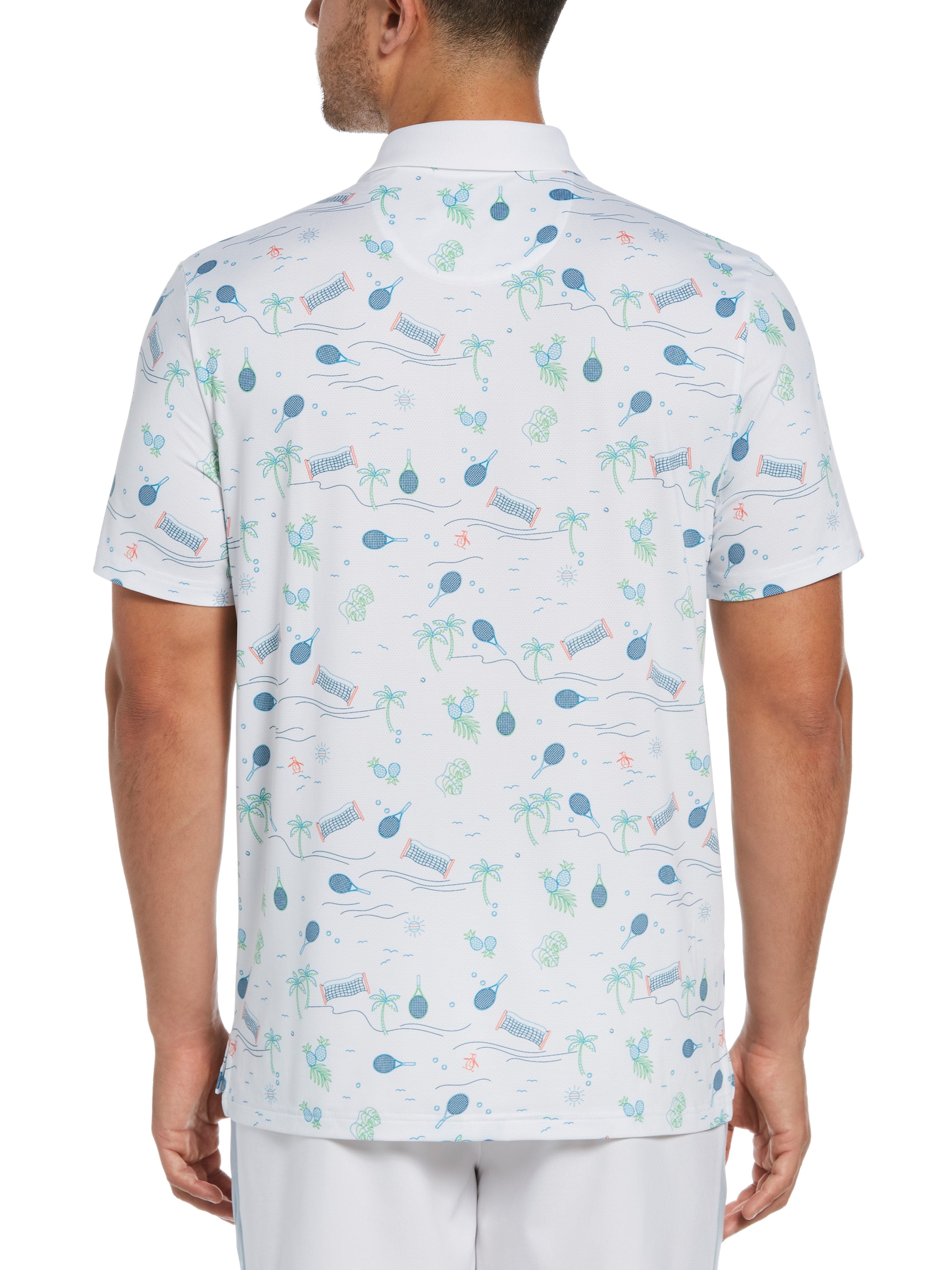 Men's Resort Printed Polo - Image 3