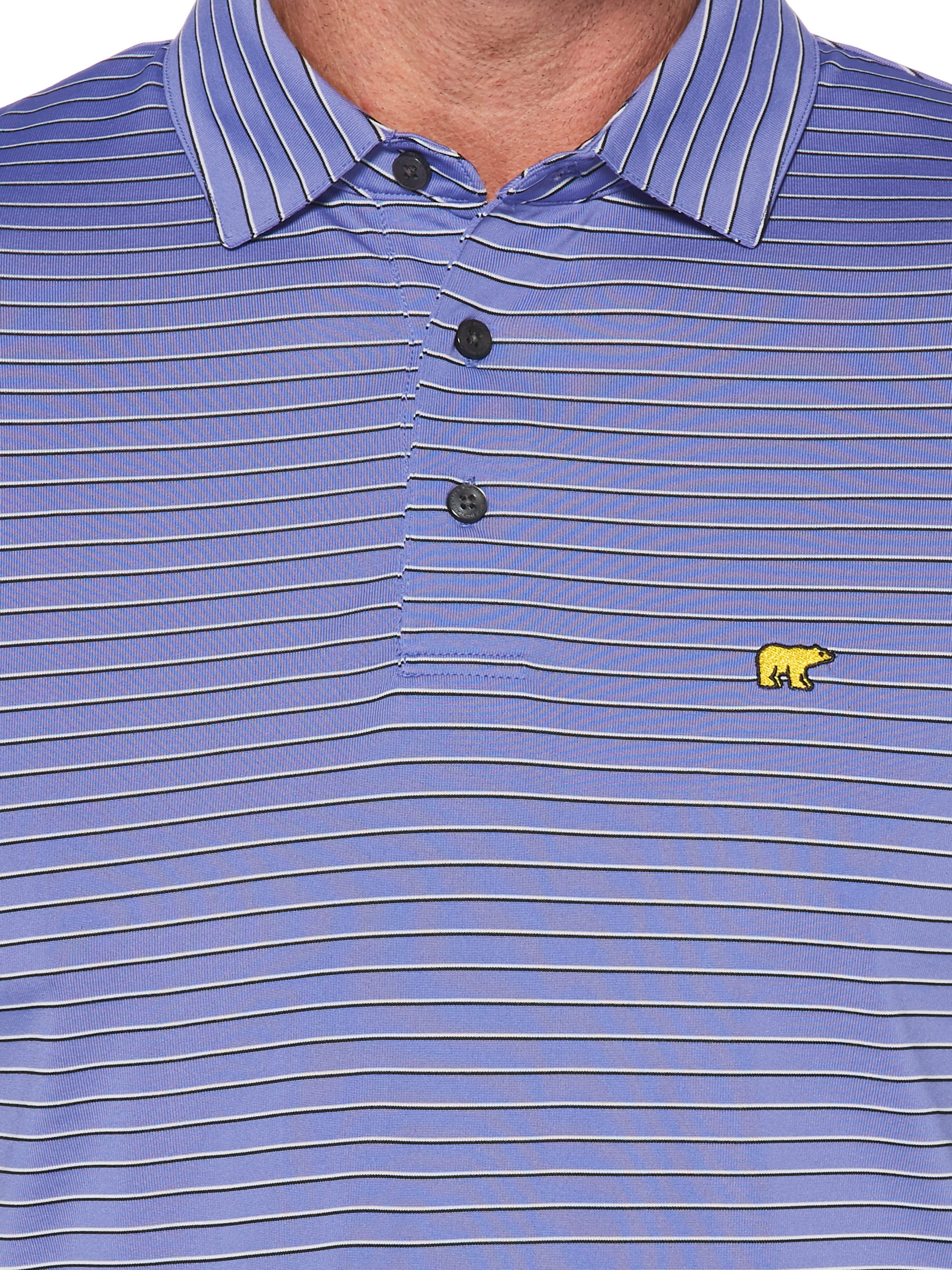 Men's Three-Color Stripe Golf Polo - Image 3