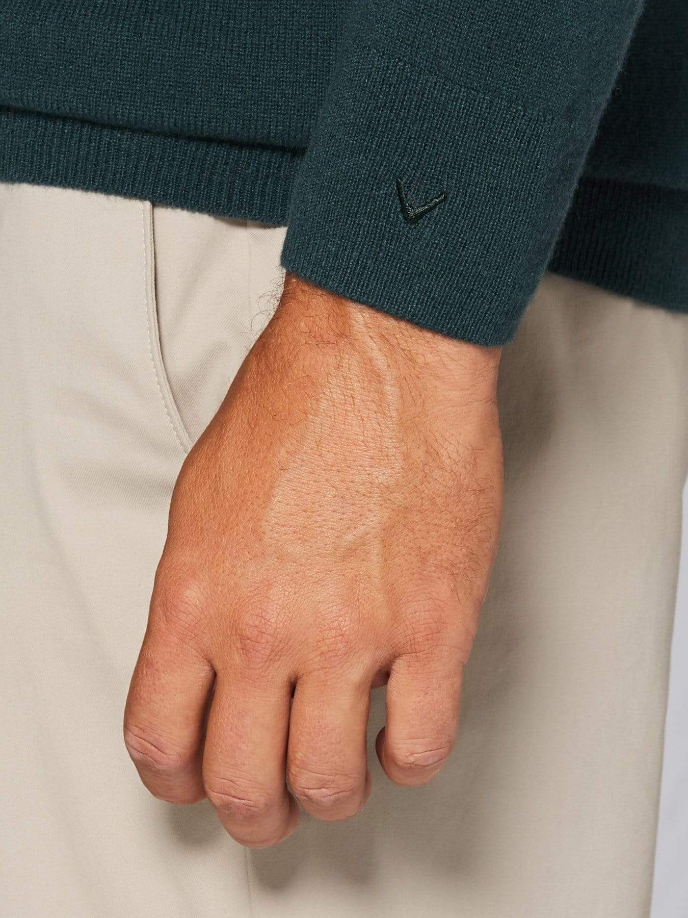 Men's Tour Authentic Cashmere V-Neck Sweater - Image 3