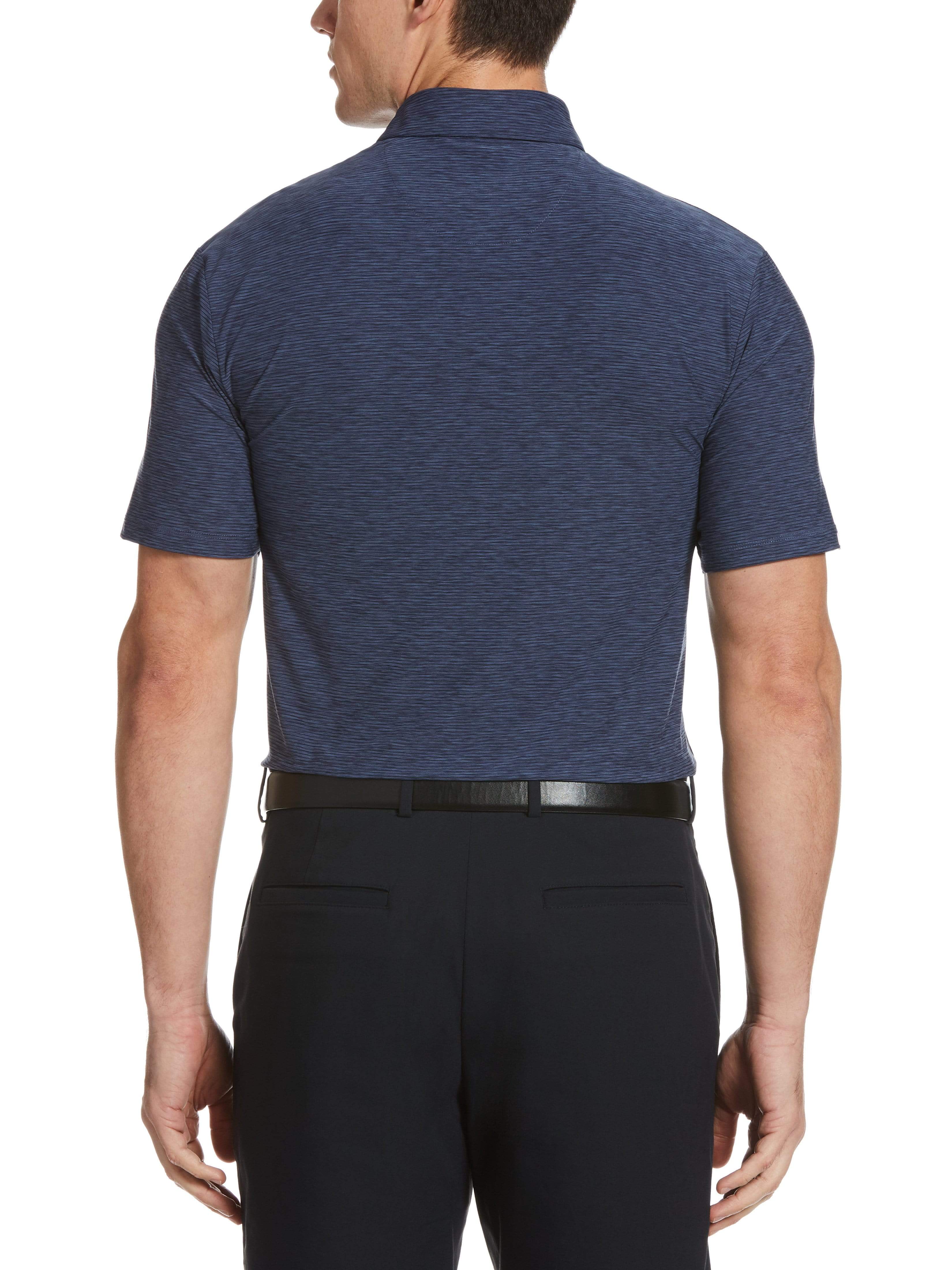 Men's Tour Authentic Heather Striped Polo - Image 2