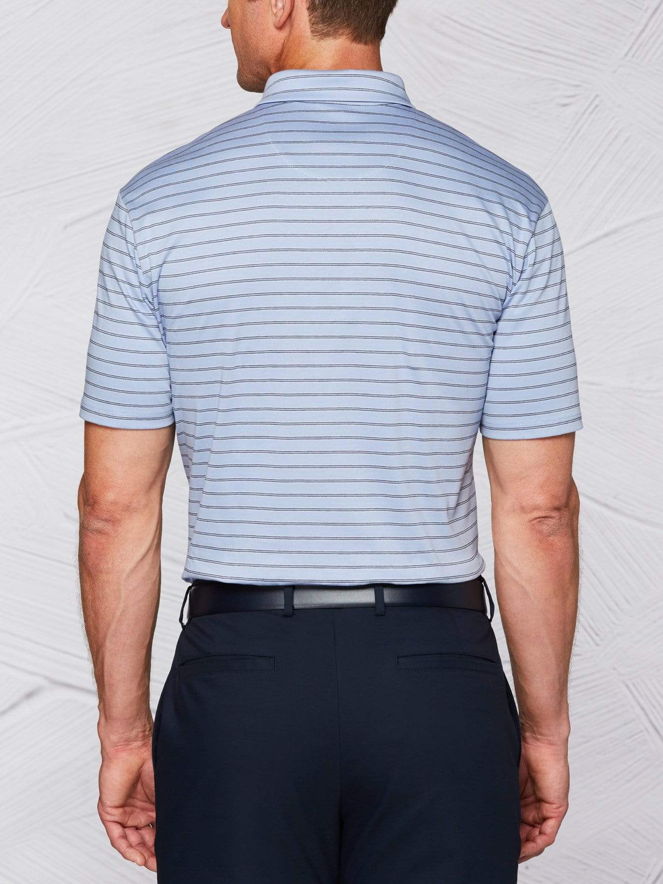 Men's Tour Authentic Mercerized Cotton Stripe Polo - Image 2
