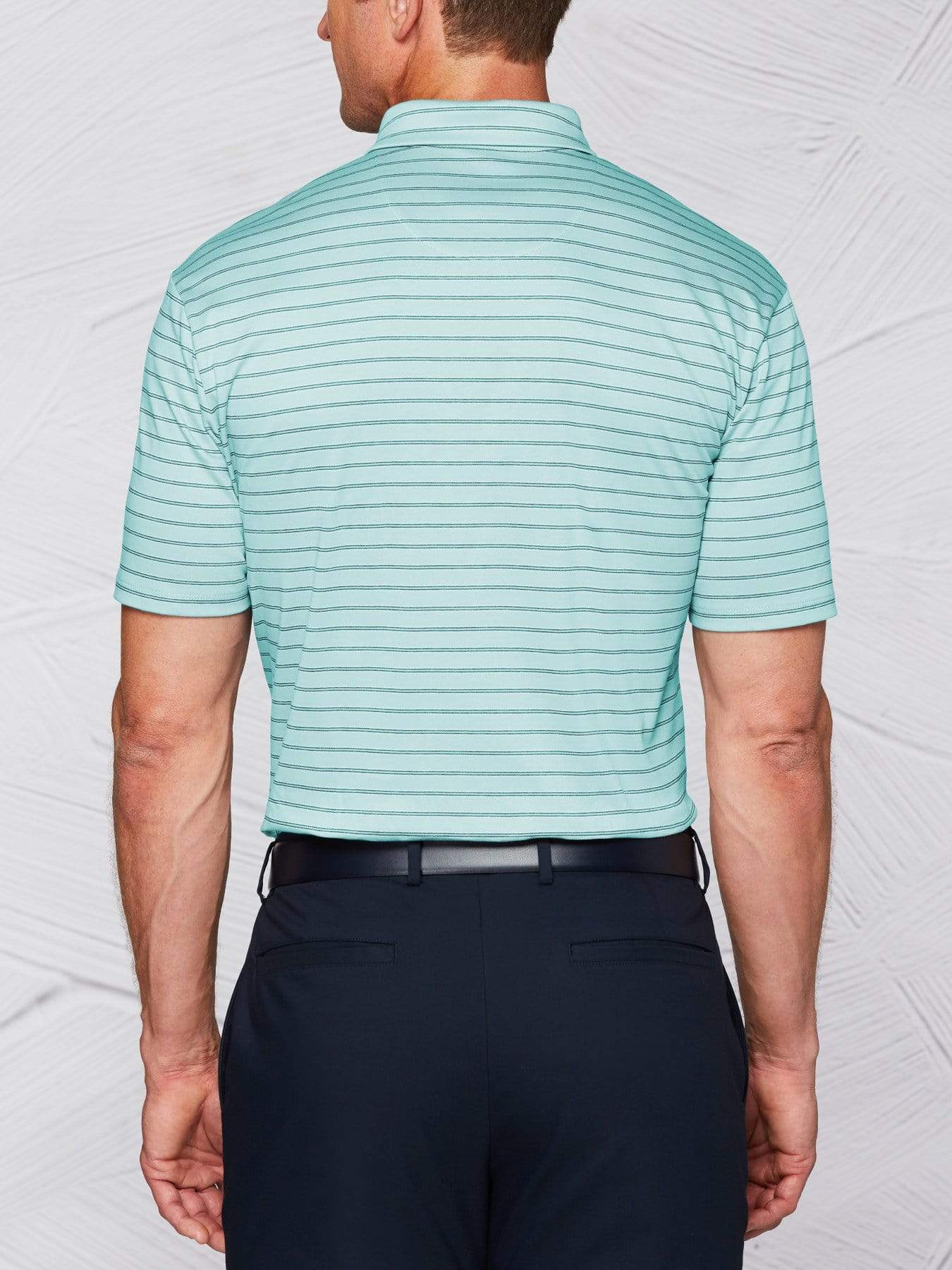 Men's Tour Authentic Mercerized Cotton Stripe Polo - Image 2