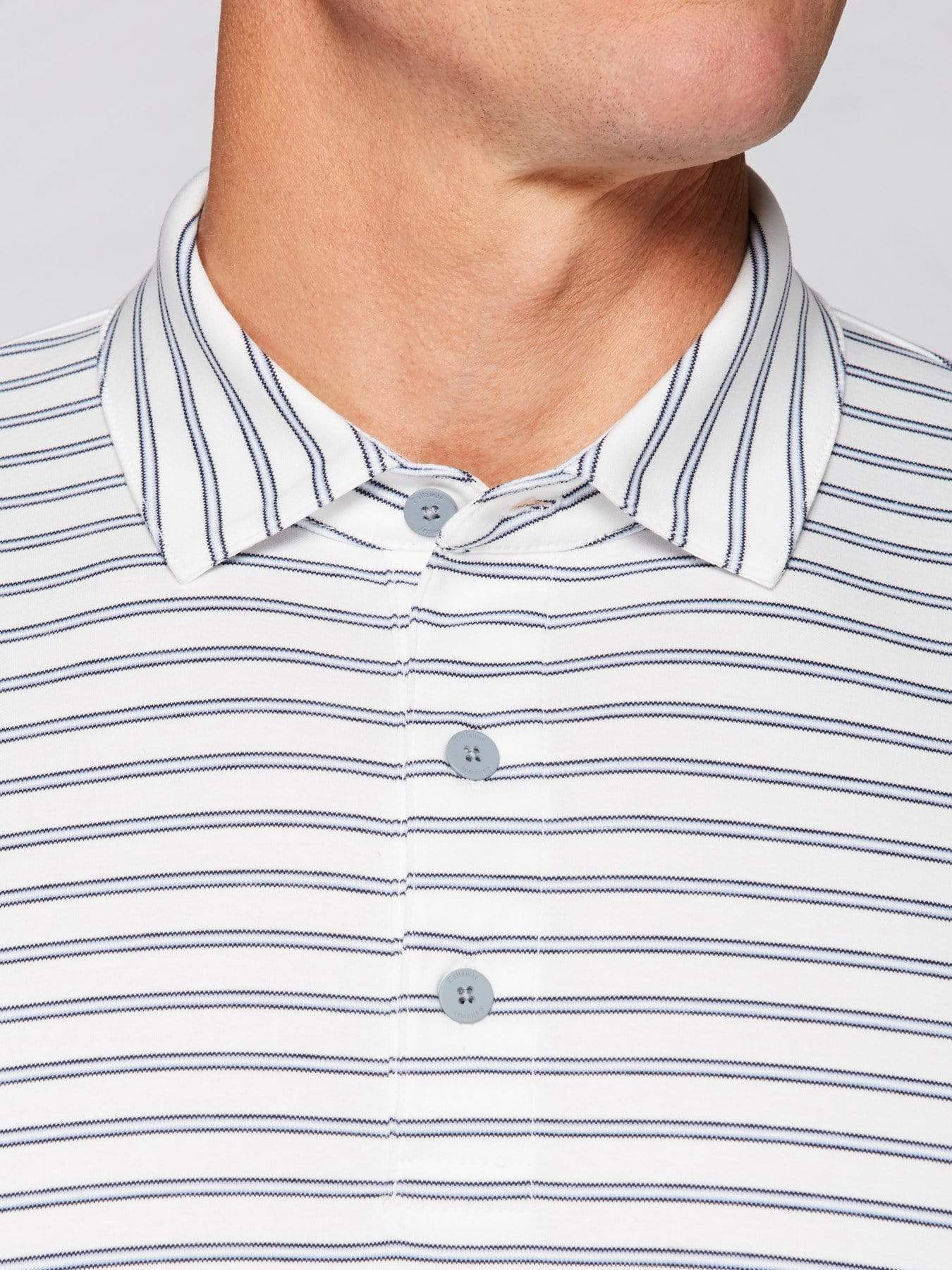 Men's Tour Authentic Mercerized Cotton Stripe Polo - Image 3