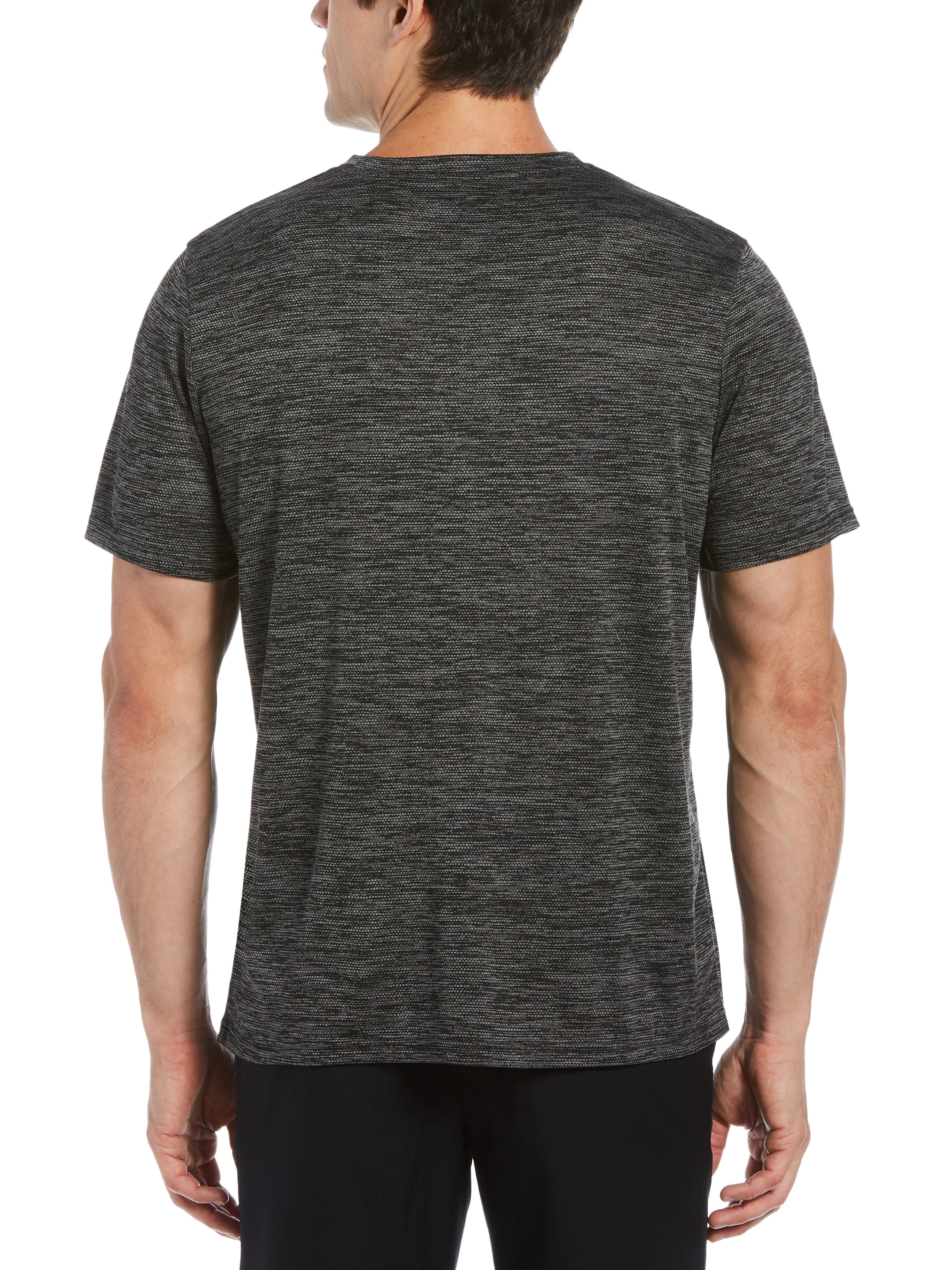 Men's Two-Tone Textured Crew Tennis Tee - Image 2