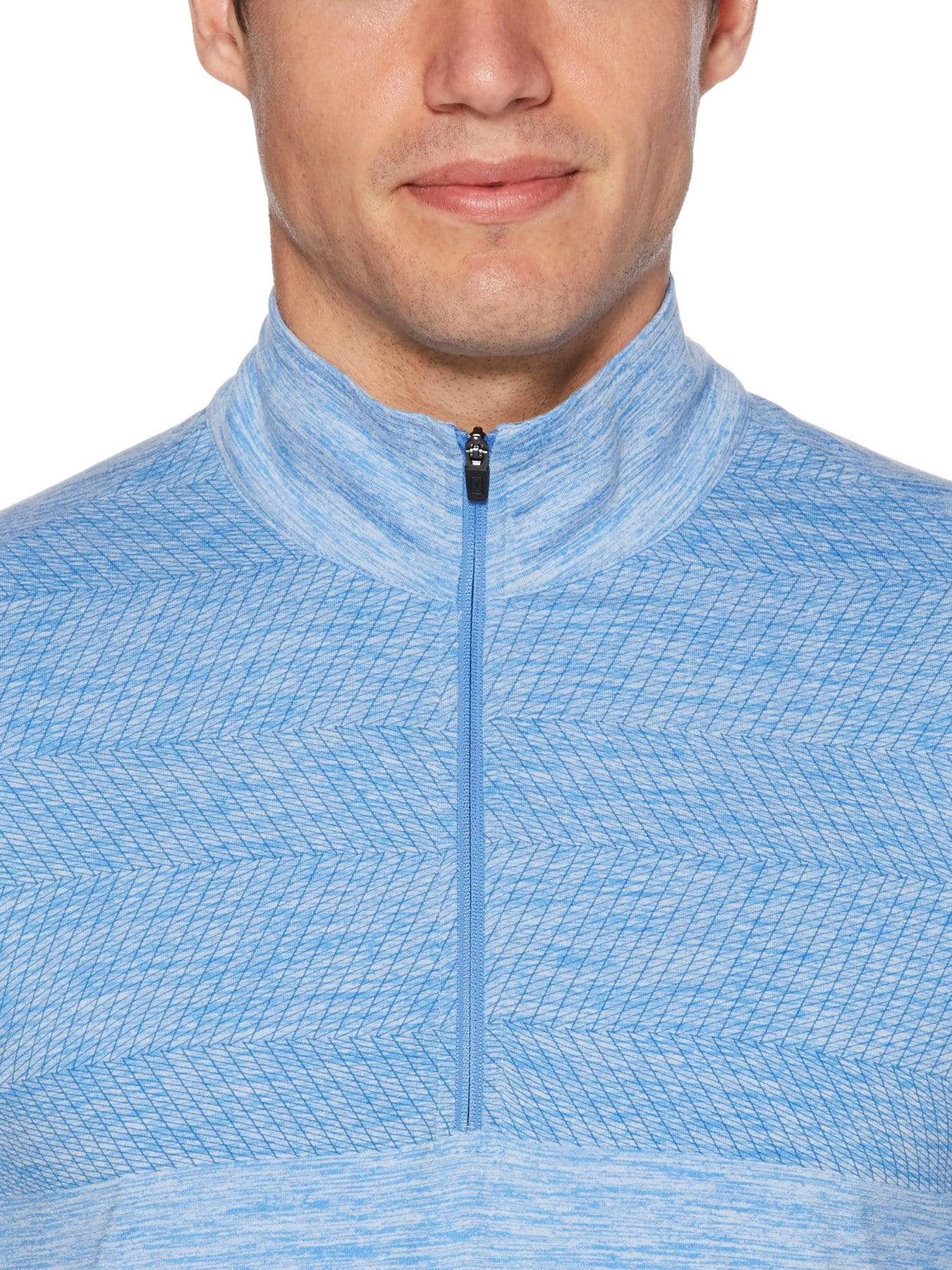 Men's Water Repellent Pigment Print Quarter-Zip Sweater - Image 3