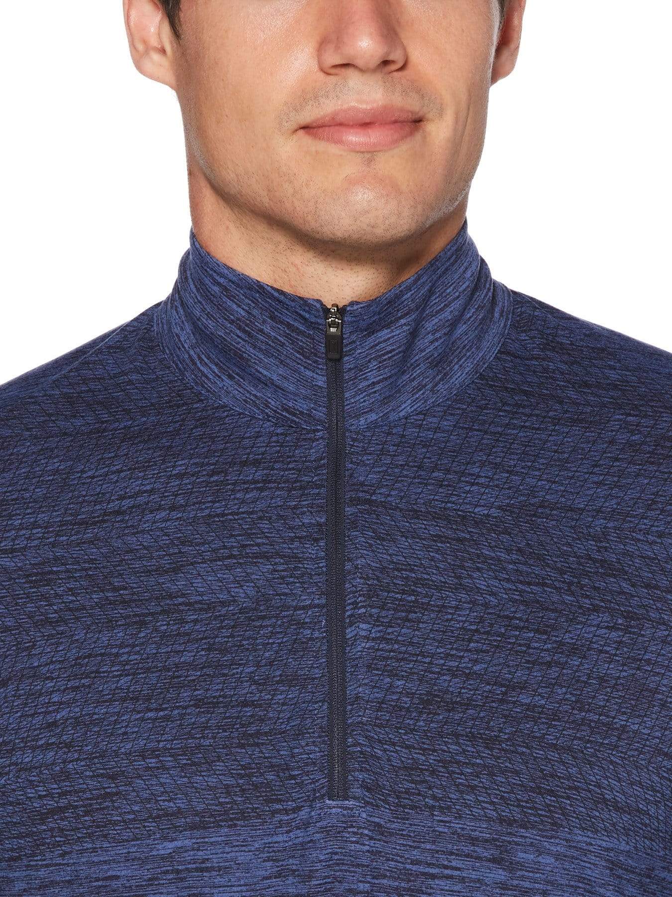 Men's Water Repellent Pigment Print Quarter-Zip Sweater - Image 3