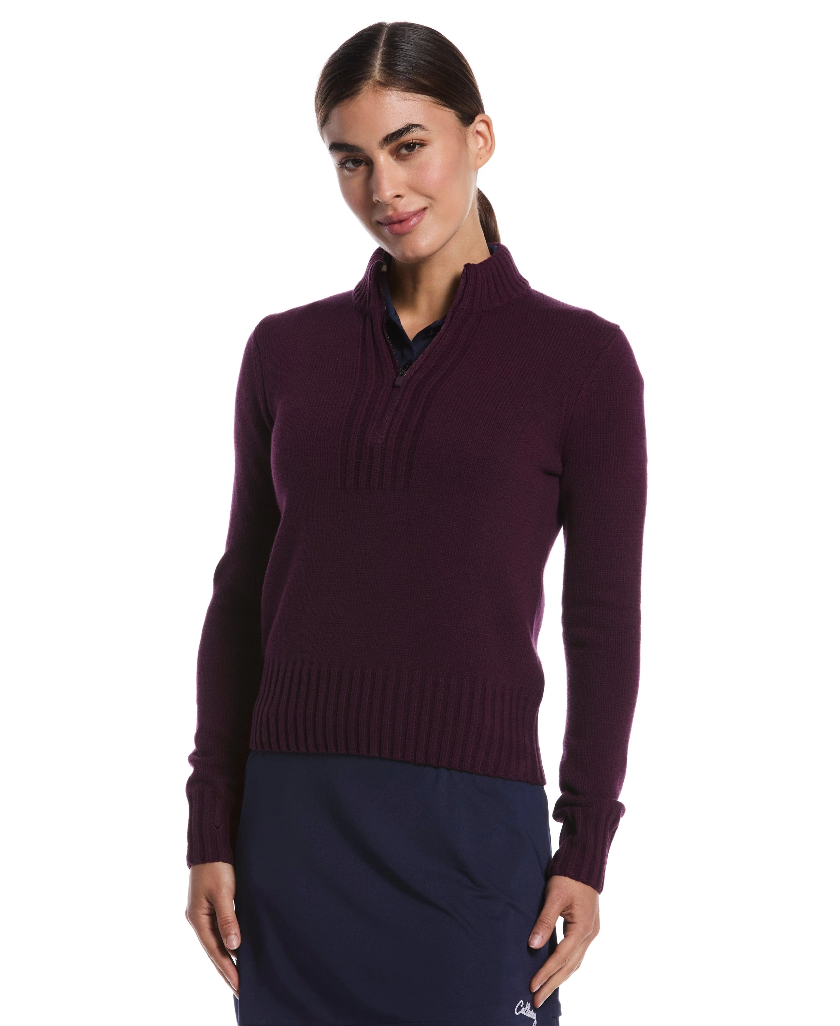 Women's Quarter Zip Sweater - Image 5