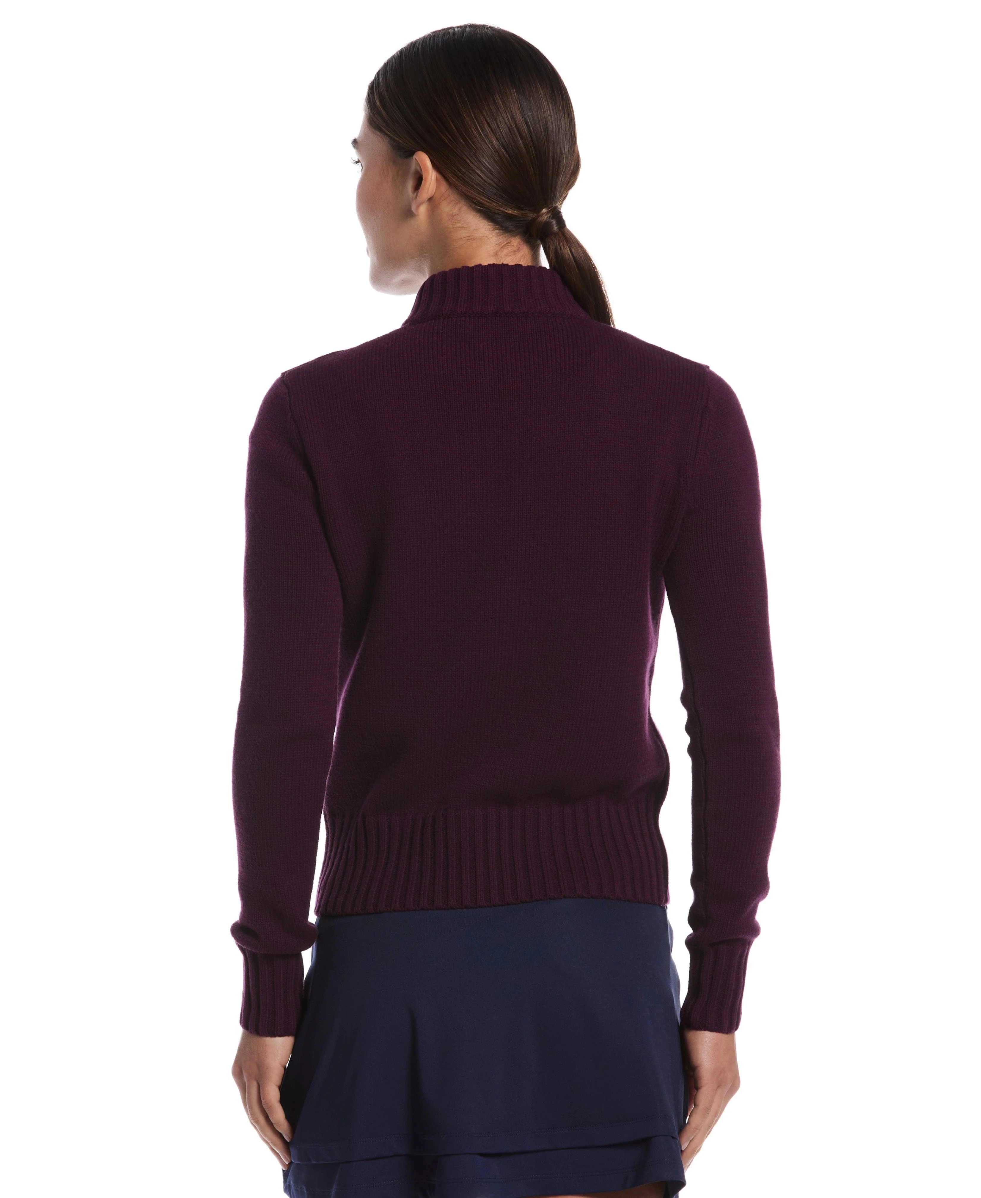 Women's Quarter Zip Sweater - Image 6