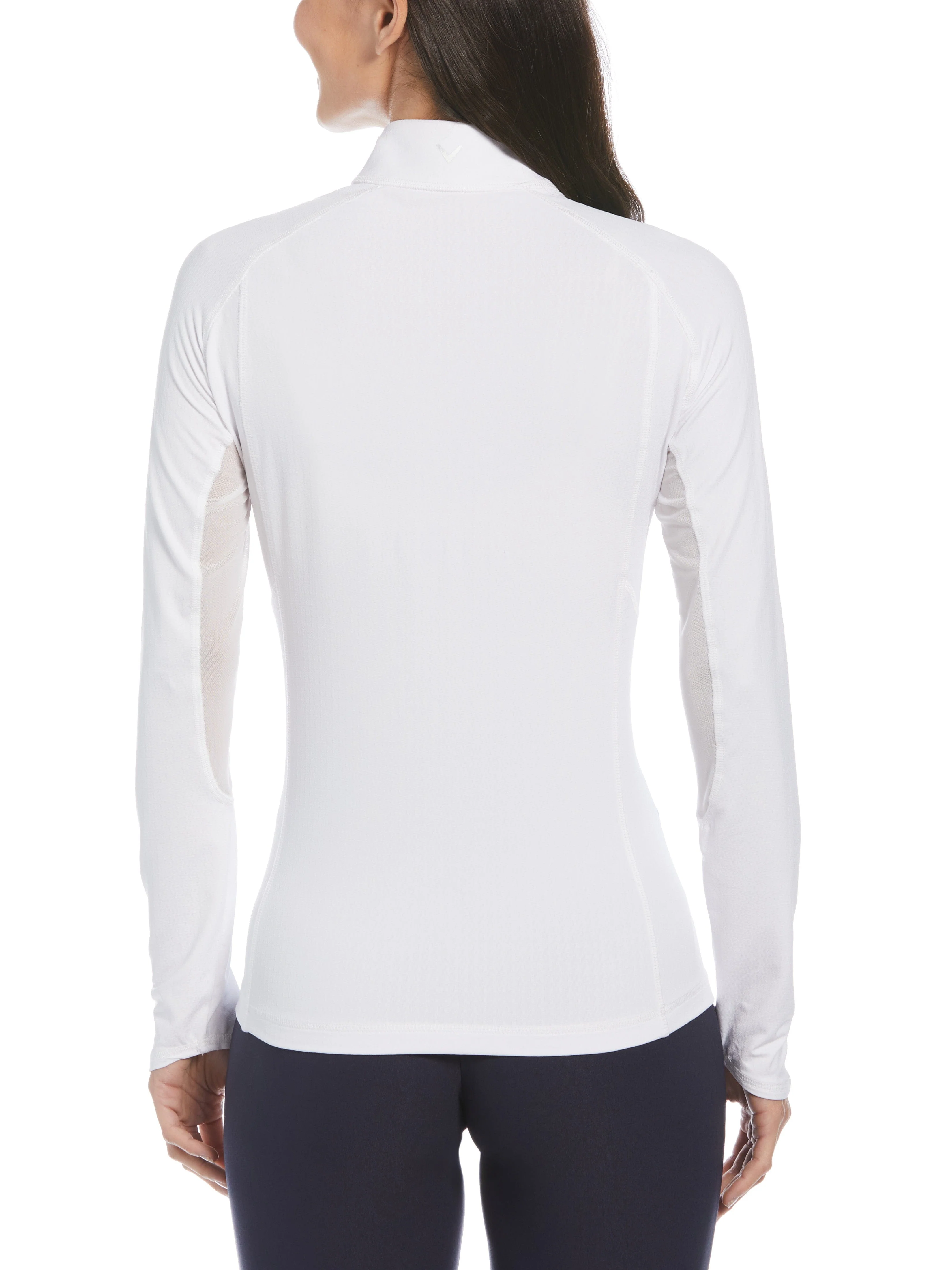 Women's Swing Tech Sun Protection Quarter Zip Golf Shirt - Image 2